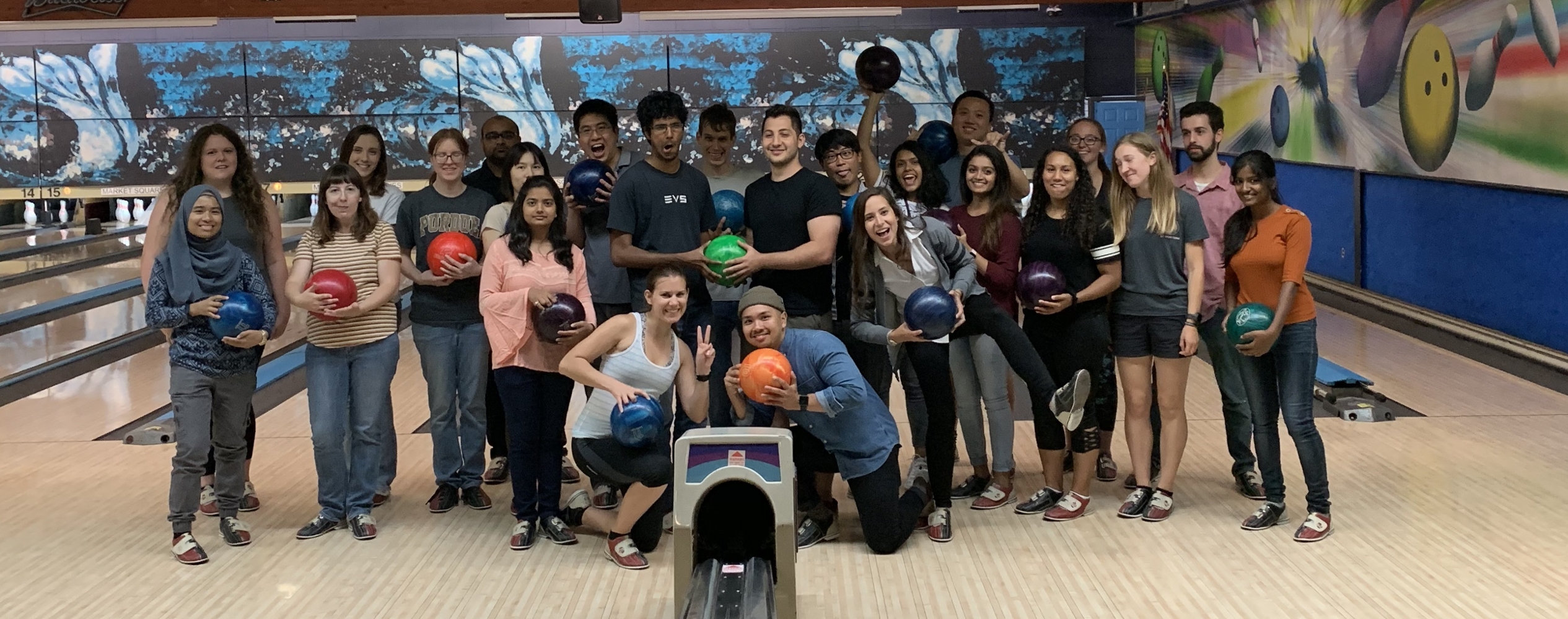 BGSA Members attending the Bowling Night during New Grad Orientation